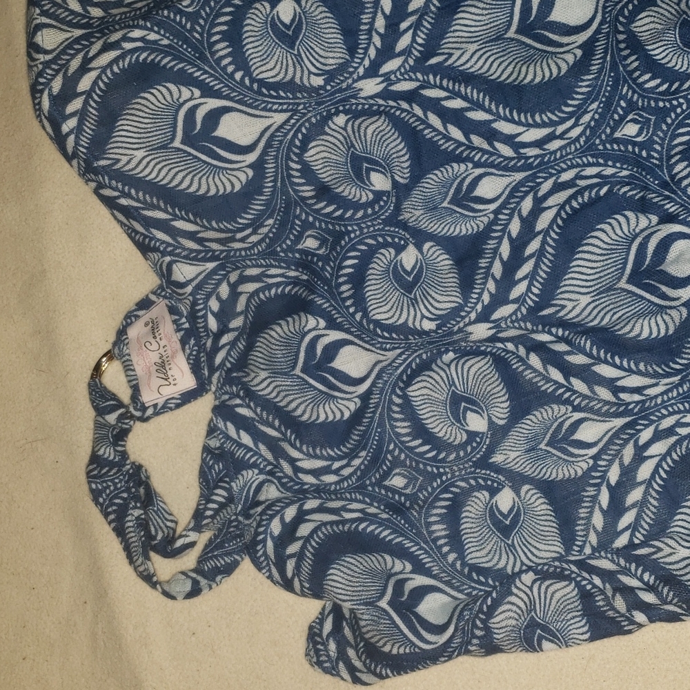 Udder covers blue and white patterned nursing cover breastfeeding baby